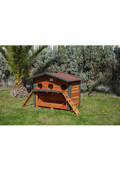 3 Yuvalı Kedi Evi Mamalıklı