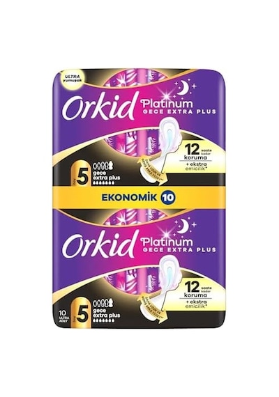 Platinum Hijyenik Ped Gece Ekstra Plus Boy 5 Ekonomik Paket 10 Adet Ped