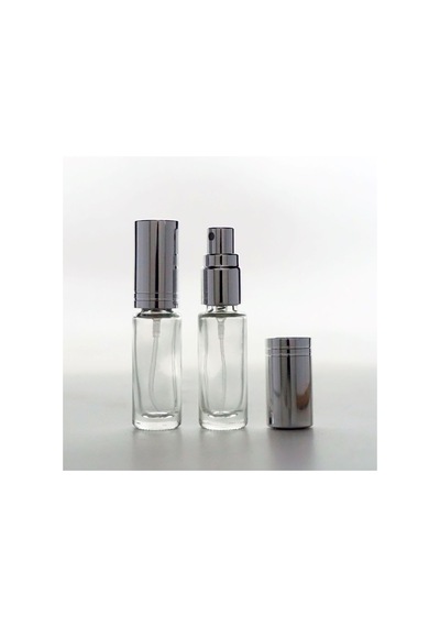 Ferdenferda 50 Adet Boş Cam Parfüm Numune Şişe 5 ML Vidalı Şeffaf Metal Kapaklı