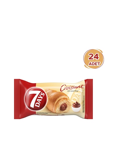 7 Days Kakaolu Kruvasan 24 x 60 G