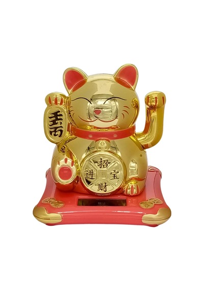 Maneki Neko El Sallayan Şans Kedisi Solar Güneş Enerjili No.5 Alk2935
