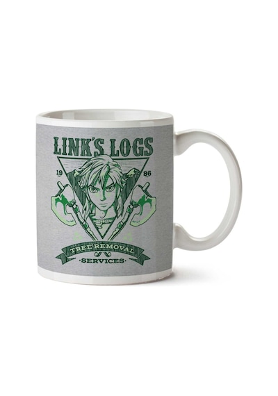 Zelda Links Logs Tree Removal Services İki Tarafı Baskılı Kupa Bardak Çok Renkli