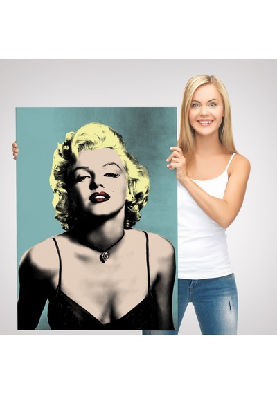 Marilyn Monroe Sarı Saçlı Kadın Modern Duvar Sanatı-5251