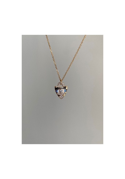 Çelik Rose Gold Etnik Model Tiana Göz Kolye -kararma Yapmaz- Metalik