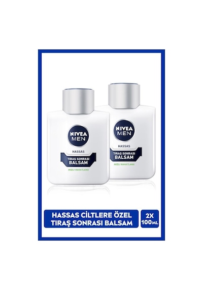 Men Erkek Hassas Cilt Tıraş Sonrası Balsam 100ml, Alkolsüz, Tahriş Ve Kızarıklık Karşıtı, X2 Adet