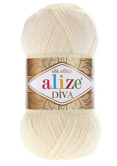 Alize Diva 5 Adet 67 Mum Işığı Rengi El Örgü İpliği