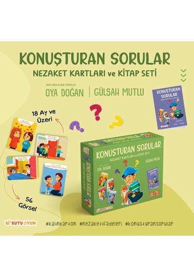 Bi Kutu Oyun Konuşturan Sorular Nezaket Kartları Ve Kitap Seti - Gülşah Mutlu
