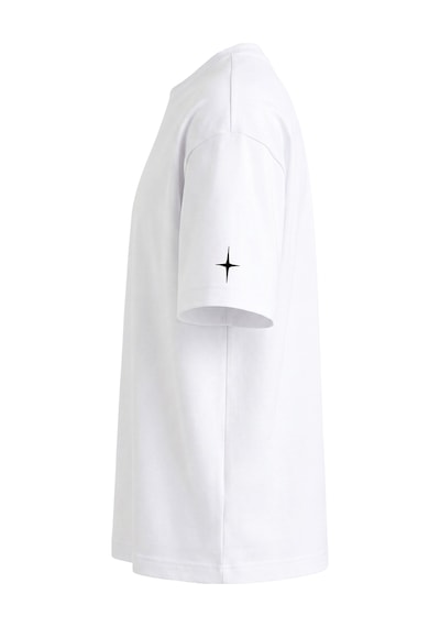 Black Nova Oversize Baskılı Unisex Tişört Classic Car Beyaz
