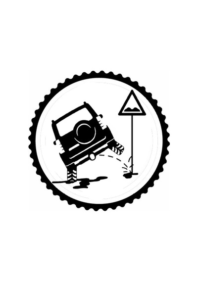 Çiş Yapan Araba Tasarım Sticker 10 X 10 Cm