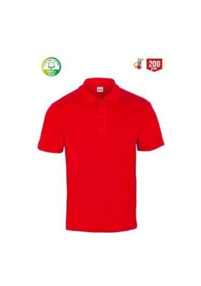 Myform 8101 Eco Polo Yaka Pike T-shırt - Kırmızı Çok Renkli