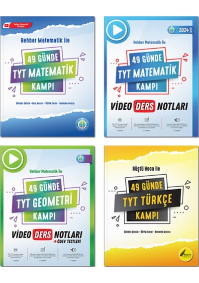49 Günde TYT Kamp Kitapları 4'lü Set