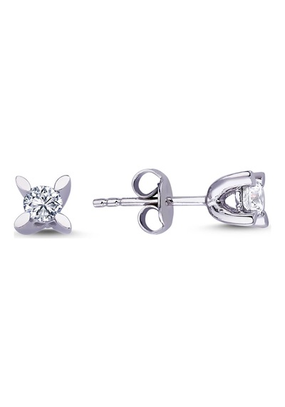 Lova 0.32 Karat Pırlanta Tektaş Küpe - 3070011