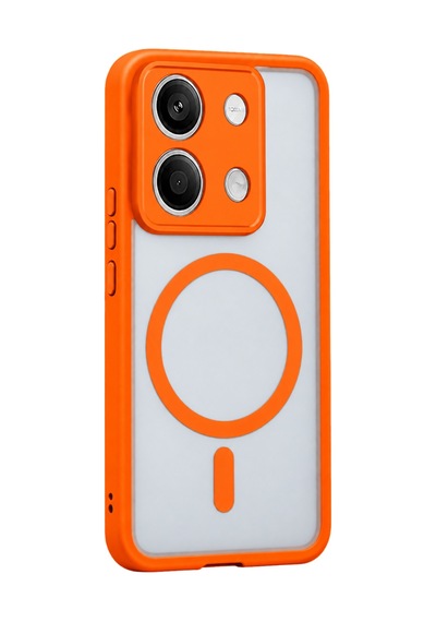 Xiaomi Redmi Note 13 5g Loji Magsafe Kapak - Turuncu Çok Renkli