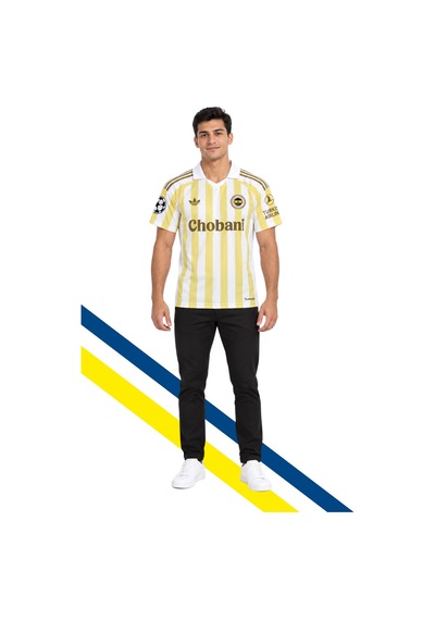 Fenerium Fenerbahçe 2026 Avrupa Deplasman Forması Ucl Patchlı Sarı - Beyaz Pac