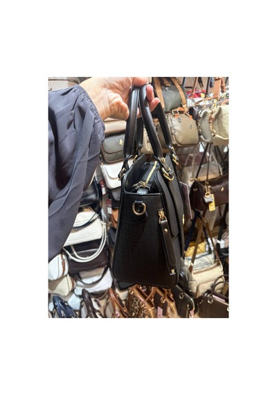 Miami Polo Club Orijinal Kadın Gold Detaylı El Ve Omuz Çantası Uzun Askısı Mevcuttur En 24 Cm Boy 24 Cm Siyah 17363913