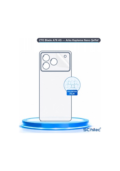 Schitec Zte Blade A76 4g Arka Yüzey Nano Hidrojel Koruyucu Film