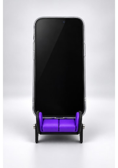 Kazanova Design Yarış Koltuğu Tasarımlı Telefon Ve Tablet Standı Masaüstü Tutucu Mor Diğer
