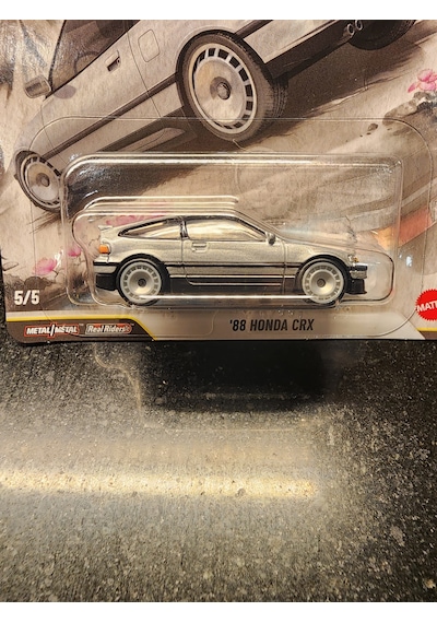 Hot Wheels Premium 1/64 '88 Honda Crx Japan Historics 5 Gri