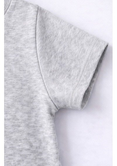 For My Baby Basic Bebek Şortlu Takım Gri