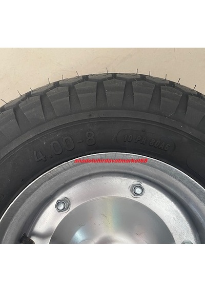 Bls 400-8 Havalı Teker Ağır Yük Taşıma Tekeri 600kg Havalı Tekerlek 10 Kat Mil 20mm