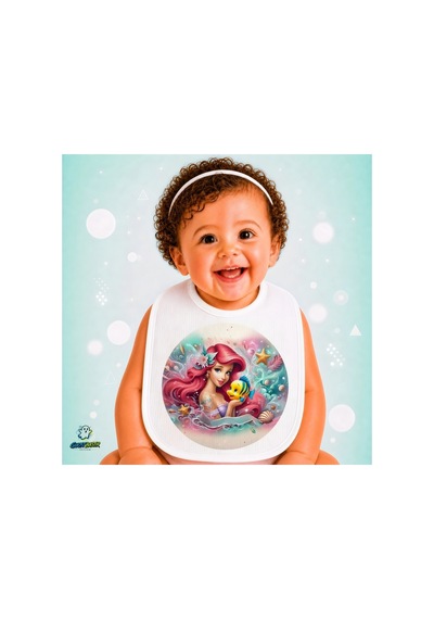 Ariel Keten Bebek Mama Önlüğü Yumuşak - Emici - Yıkanabilir - Özel Tasarım P005 Çok Renkli