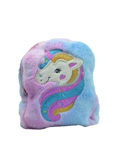 Akıllıelma-taros Unıck Color Unıcorn Orta B. Peluş Sırt Çantası 7698 Çok  Renkli