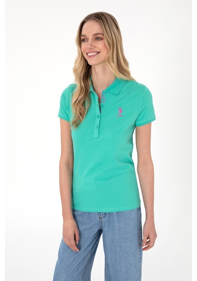 U.S. Polo Assn. Kadın Mint Basic Polo Yaka Tişört 50300896-VR090