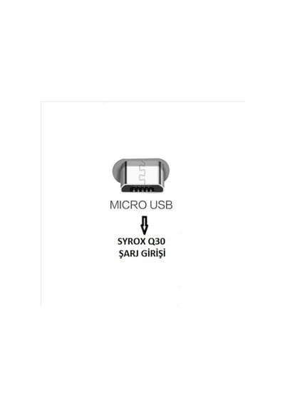 Syrox Q30 Microusb Girişli 3.0 Amper Hızlı Şarj Aleti (Beyaz) (431361073)