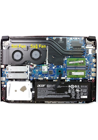 Acer Aspire Nitro 5 An515-43-r23t Fan V2 Sol Fan 1 Adet