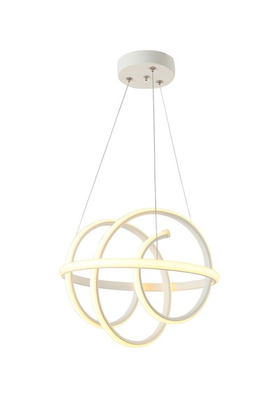 Tt005-By Tt Aydınlatma Burgu Modeli Mat Beyaz Led Avize