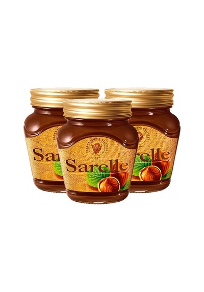 " Sarelle Kakaolu Fındık Kreması 350 gr (3'lü Paket)"