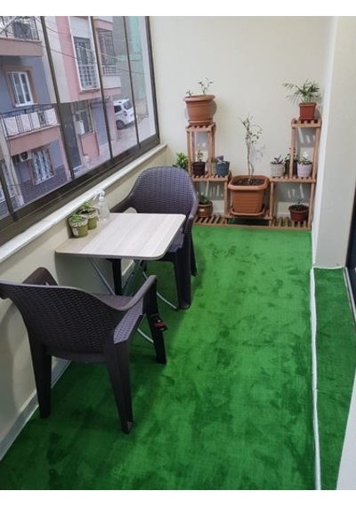 Regnum Halı Protokol Yeşil Kaymaz Taban Balkon Kesme Yolluk