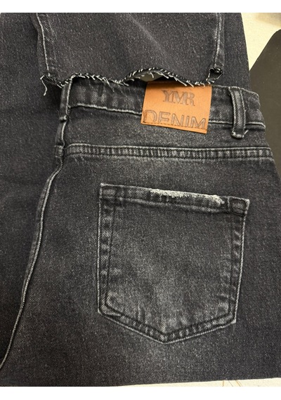 Ymr Moda Füme Barrel Balon Paça Kadın Jeans 26484