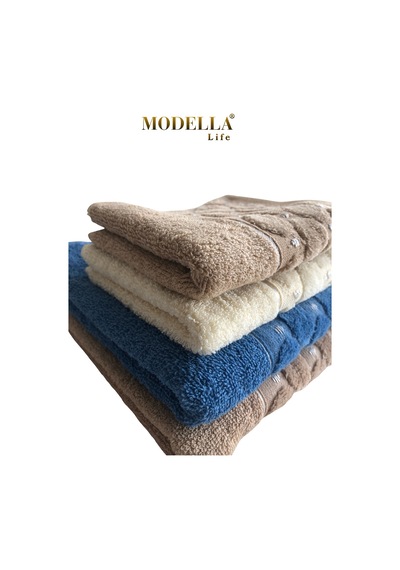 Miosse Pure 4'lü Pamuklu Havlu Seti - 2 Adet 50x100 El Yüz Baş & 2 Adet 30x50 El Mutfak Havlusu Diğer