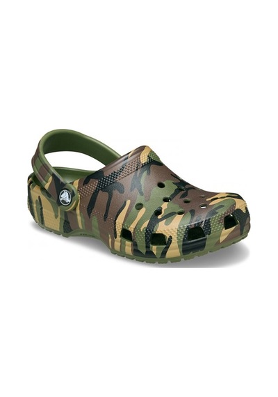 Crocs Classic Camouflage Clog K Erkek Çocuk Terlik Haki