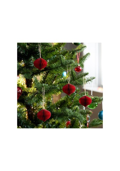 Ikea Vinterfint Noel Ağacı Süsü, Koyu Kırmızı, 6 Cm