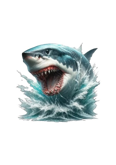 Megaladon 19 Cm Dev Köpek Balığı Resmi Araba Sticker Yapıştırması Mdx4