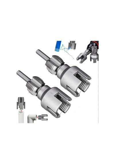 Dashanshop 2 Adet Boru Diş Açma Kesici Çift Fonksiyonlu İç Ve Dış Pvc Boru Diş Açma Seti 1/2 3/4 1 Ev Tamiri