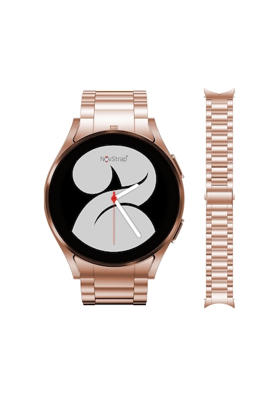 Novstrap Samsung Galaxy Watch 7 6 5 4 Fe 40-42-43-44-45-46-47 Mm İle Uyumlu Çelik Metal Kordon Boşluk Bırakmayan Pimli