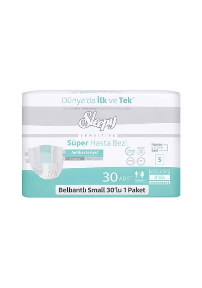 Sleepy Hasta Bezi Small S Beden 30'lu Paket Yetişkin Hasta Bezi