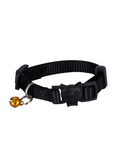 Urban Paws Kedi Tasması Noir Black Ayarlanabilir, Dayanıklı, Hafif-10mm
