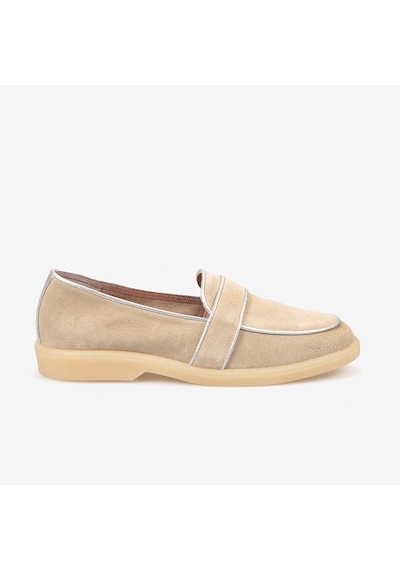 Kemal Tanca Kadın Loafer T101 Bej