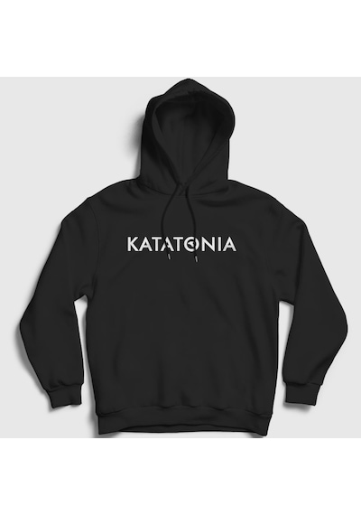 Presmono Unisex New Logo Katatonia Kapüşonlu Sweatshirt Siyah
