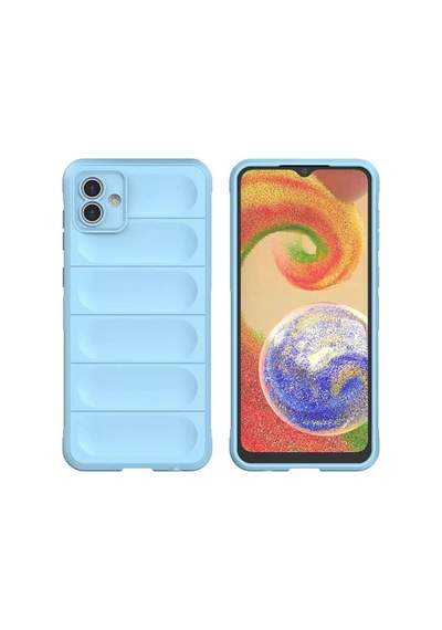 Samsung Galaxy Uyumlu  A05 Kılıf Optimum Silikon - Sky Blue Sarı