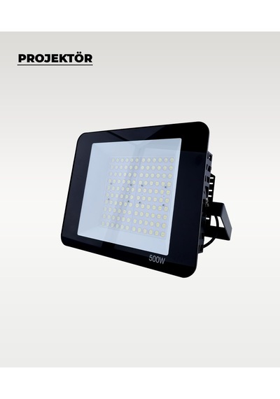 500w Profesyonel Led Projektör 6500k Beyaz Işık Ultra Güçlü Dış Mekan Bahçe Ve Endüstriyel Aydınlatma 1 Adet