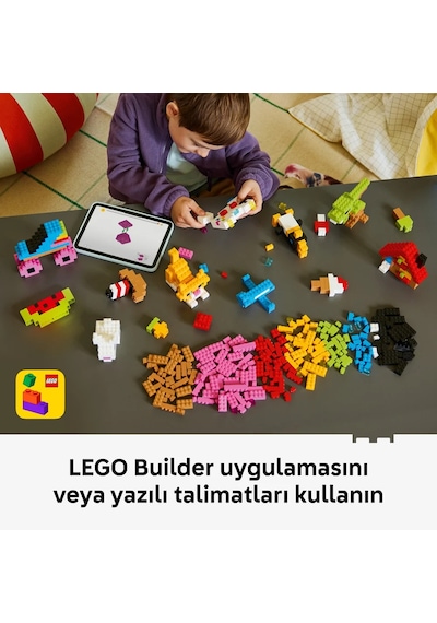 LEGO® Classic Renkli Yaratıcı Yapım Parçaları 11045 - 5 Yaş Üzeri için 14 Model Oluşturulabilen Oyuncak Yapım Seti (820 Parça)