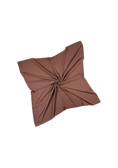 Mim Eşarp Mısırlı Eşarpları Queen Krep Düz Renk Eşarp 110x110 Cm Kiremit