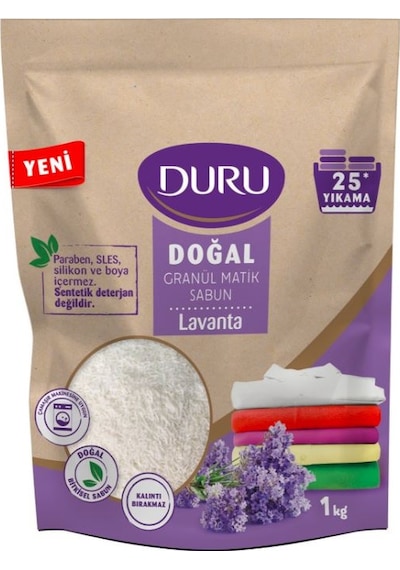 Duru Doğal Granül Matik Sabun Lavanta 25 Yıkama 1 KG