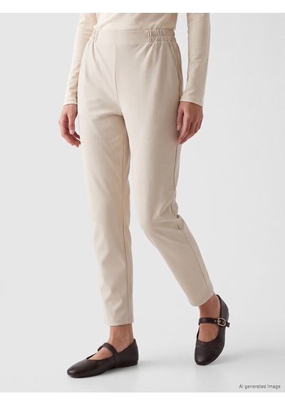 Lcw Everyday Gri Beli Lastikli Kadın Pantolon