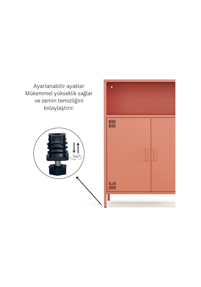 Pera Metal Dolap 2 Kapılı, Açık Raflı 80,50 X 40 X 109,50 Cm - 9 Renk Seçeneği Bulunmaktadır Ral 3022 Somon Pera Metal Dolap 2 Kapılı, Açık Raflı 80,50 X 40 X 109,50 Cm - 9 Renk Seçeneği Bulunmaktadır Ral 3022 Somon